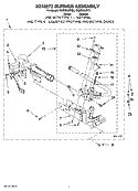 8318272 BURNER ASSEMBLY, OPTIONAL PARTS (NOT INCLUDED) Diagram and Parts List for CGDS563SQ0  Crosley Dryer