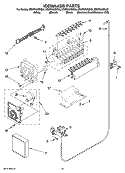 ICEMAKER PARTS, OPTIONAL PARTS (NOT INCLUDED) Diagram and Parts List for ED5FHAXSQ03  Whirlpool Refrigerator