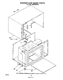 CABINET AND HINGE Diagram and Parts List for MW8300XP0  Whirlpool Microwave