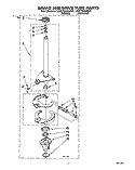 BRAKE AND DRIVE TUBE Diagram and Parts List for LSS7233AN0  Whirlpool Washer