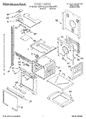 OVEN Diagram and Parts List for KEBI276DBL4  KitchenAid Wall Oven