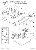SECTION Diagram and Parts List for LER7646DW1  Whirlpool Dryer