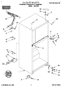CABINET Diagram and Parts List for RT14DMXDN00  Roper Refrigerator