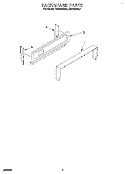 BACKGUARD Diagram and Parts List for FGP305BW0  Roper Range