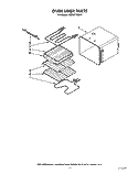 OVEN LINER Diagram and Parts List for KEBI271XBL0  KitchenAid Wall Oven