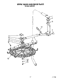UPPER WASH AND RINSE Diagram and Parts List for KUDS220T4  KitchenAid Dishwasher