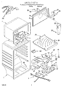 LINER Diagram and Parts List for KTRP22KGAL01  KitchenAid Refrigerator