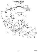 CONTROL PARTS Diagram and Parts List for RS25AGXNQ00  Roper Refrigerator