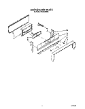 BACKGUARD Diagram and Parts List for SF3300ERW6  Whirlpool Range