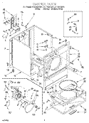 SECTION Diagram and Parts List for 3LER5434DN1  Whirlpool Dryer