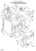 SECTION Diagram and Parts List for LER4634JT0  Whirlpool Dryer