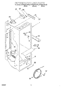 REFRIGERATOR LINER Diagram and Parts List for KSRW22FHBT02  KitchenAid Refrigerator