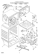 LINER Diagram and Parts List for ET21CKXHW01  Whirlpool Refrigerator