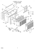 Part Location Diagram of 1162156 Whirlpool FRAME-FRNT