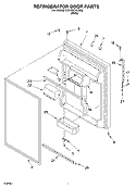 REFRIGERATOR DOOR Diagram and Parts List for 2VET23DKJW02  Whirlpool Refrigerator