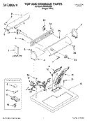 TOP AND CONSOLE PARTS OPTIONAL PARTS (NOT INCLUDED Diagram and Parts List for CEDX463MQ0  Crosley Dryer
