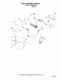 TOP VENTING PARTS Diagram and Parts List for YKDRS407VS00  KitchenAid Range