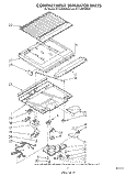 COMPARTMENT SEPARATOR Diagram and Parts List for ET14JMXWW01  Whirlpool Refrigerator