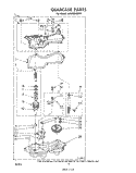 GEARCASE Diagram and Parts List for LA5580XMW1  Whirlpool Washer
