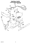 CONTROL PARTS Diagram and Parts List for GD5YHAXTL00  Whirlpool Refrigerator