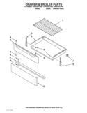 DRAWER & BROILER PARTS Diagram and Parts List for YWFE361LVB0  Whirlpool Range
