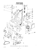 DRIVE Diagram and Parts List for LA6380XPW1  Whirlpool Washer