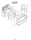 SECTION Diagram and Parts List for RB160PXL1  Whirlpool Wall Oven