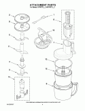 ATTACHMENT PARTS Diagram and Parts List for 4KFPM770NK2  KitchenAid Food Processor