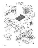 UNIT Diagram and Parts List for 3XRZ2727FI01  Whirlpool Refrigerator