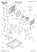 UNIT, LITERATURE Diagram and Parts List for ACQ082XJ0  Whirlpool Air Conditioner