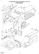AIRFLOW AND CONTROL Diagram and Parts List for ACM152XE0  Whirlpool Air Conditioner
