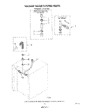 WASHER WATER SYSTEM Diagram and Parts List for LT5100XSW0  Whirlpool Washer Dryer Combo