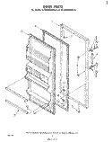 DOOR Diagram and Parts List for EL15MNXMWR0  Whirlpool Refrigerator