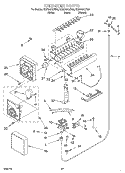 ICE MAKER, OPTIONAL Diagram and Parts List for KSSS42QJT00  KitchenAid Refrigerator