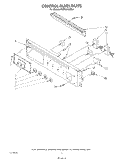 CONTROL PANEL Diagram and Parts List for KGBS246SBL0  KitchenAid Wall Oven