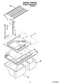 SHELF PARTS, OPTIONAL PARTS Diagram and Parts List for GARF19XXVK00  Whirlpool Refrigerator