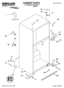 CABINET PARTS Diagram and Parts List for ST21HPXLQ02  Whirlpool Refrigerator