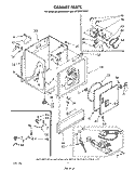 CABINET Diagram and Parts List for GCG2901XSN1  Whirlpool Dryer