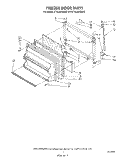 FREEZER DOOR Diagram and Parts List for ET18JMYSN0C  Whirlpool Refrigerator