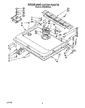 DOOR AND LATCH Diagram and Parts List for KUDJ230YWH1  KitchenAid Dishwasher