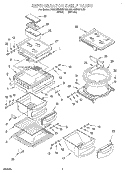 REFRIGERATOR SHELF Diagram and Parts List for KSUS22QDWH00  KitchenAid Refrigerator