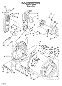 BULKHEAD PARTS Diagram and Parts List for IJ72003  Inglis Dryer