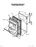 REFRIGERATOR DOOR Diagram and Parts List for ET14JMXXW00  Whirlpool Refrigerator