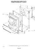 REFRIGERATOR DOOR Diagram and Parts List for ET18JMXMWR6  Whirlpool Refrigerator