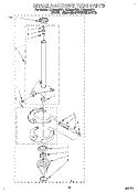 BRAKE AND DRIVE TUBE Diagram and Parts List for LLN8233BN1  Whirlpool Washer