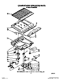 COMPARTMENT SEPARATOR Diagram and Parts List for RT18EKRXW00  Roper Refrigerator
