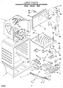 LINER Diagram and Parts List for 8ET18TKXEG00  Whirlpool Refrigerator