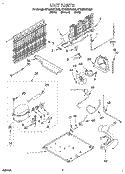 UNIT Diagram and Parts List for ET18NKXDW06  Whirlpool Refrigerator