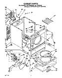 SECTION Diagram and Parts List for LET7646AZ0  Whirlpool Dryer