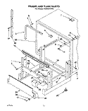 FRAME AND TANK Diagram and Parts List for KUDS220T5  KitchenAid Dishwasher